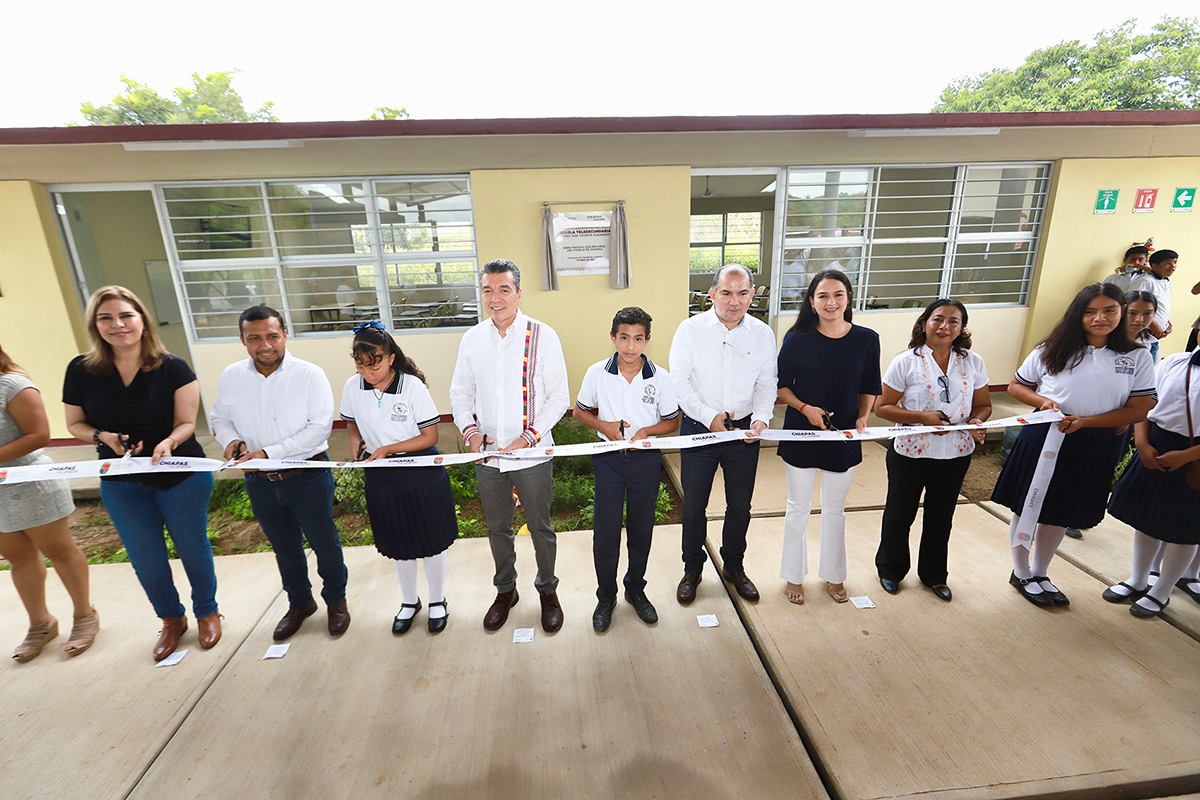 Inaugura Rec Infraestructura F Sica Educativa En La Telesecundaria